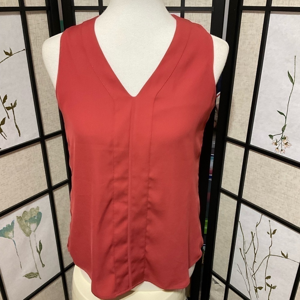 Whbm Brick V-Neck Top